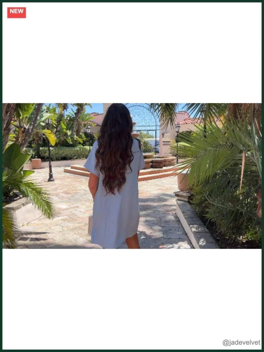 Women's V Neck Short Sleeve Swim Cover Up Dress Lightweight Polyester